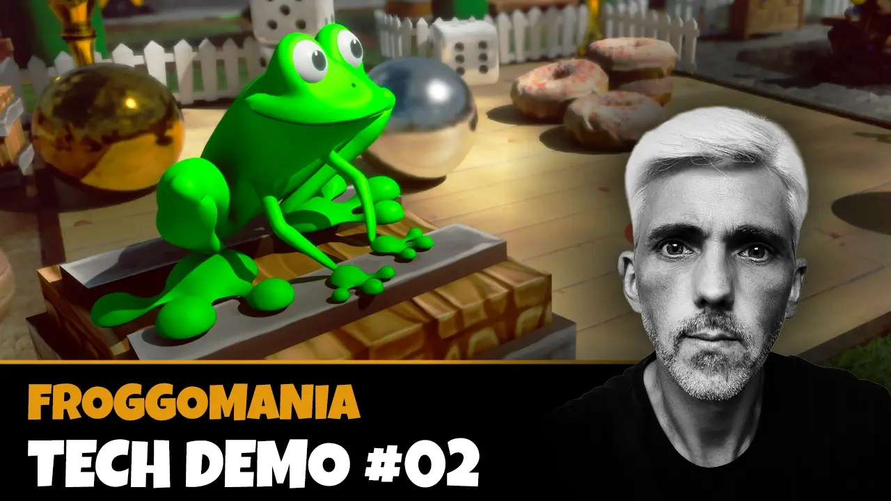 Thumbnail for the FroggoMania Tech Demo #02 video (on YouTube).