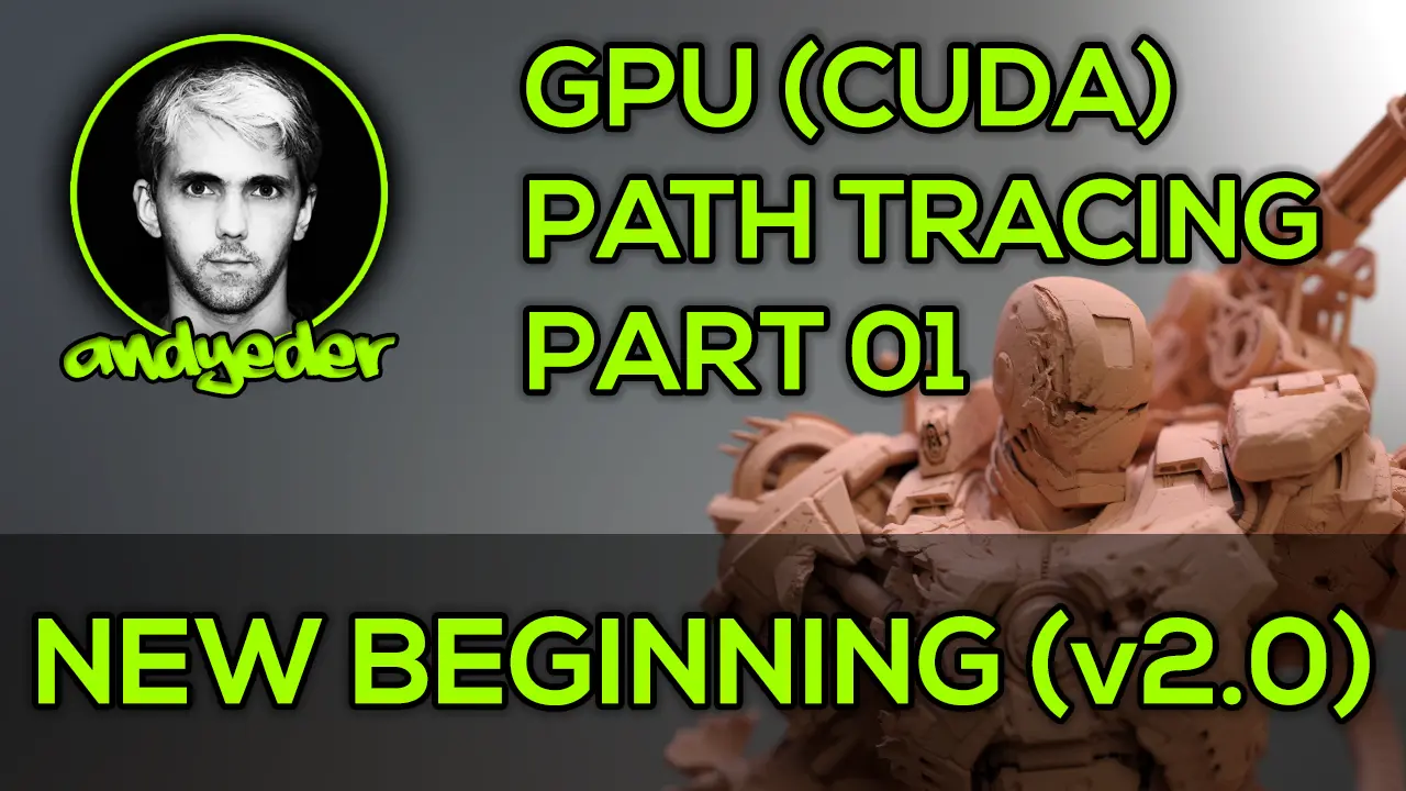 Thumbnail for the SIPT interactive path tracer video (on YouTube): rewriting the path tracer.