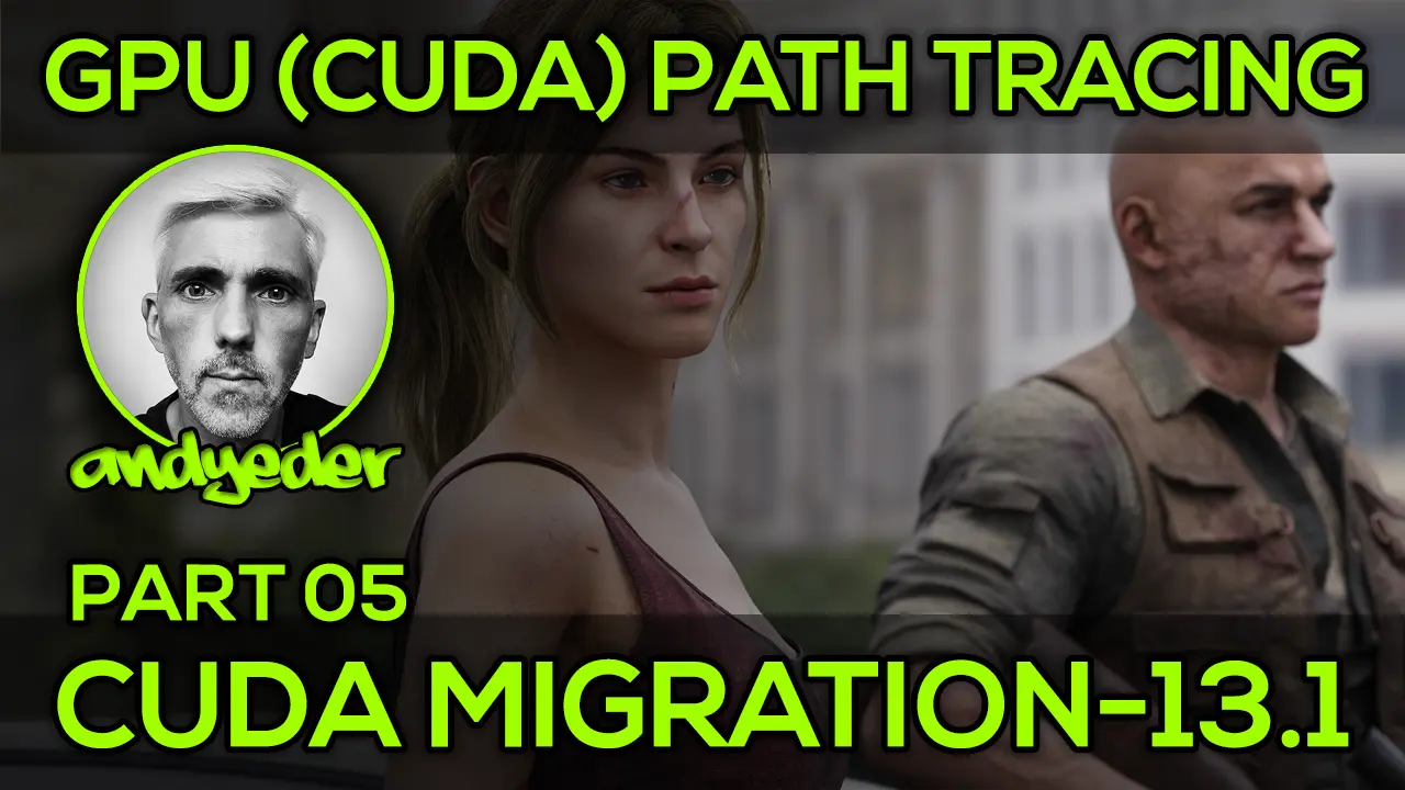 Thumbnail for the SIPT interactive path tracer video (on YouTube): demonstrating successful CUDA migration.